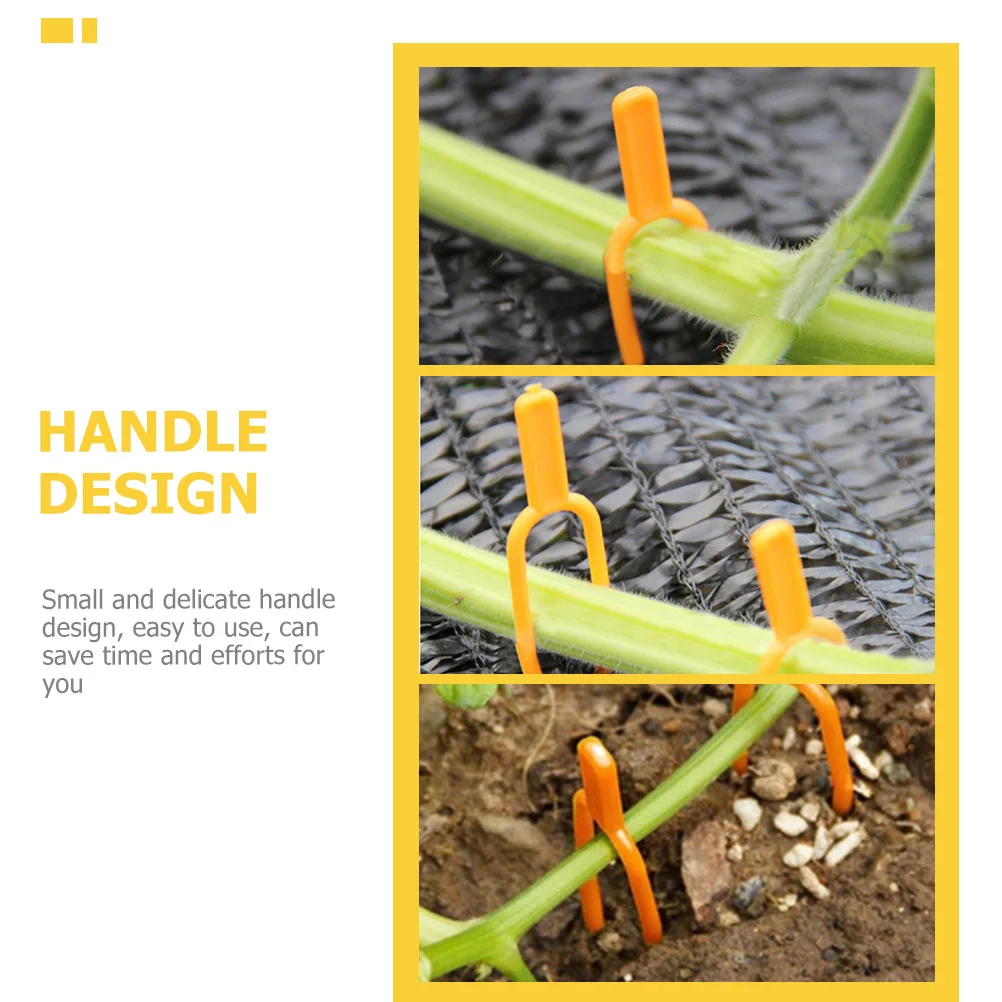 Strawberry Vine Fixator Fixing Clamps Wall Fixture Clips for Plants Plastic Forks Hook on Bed Rails