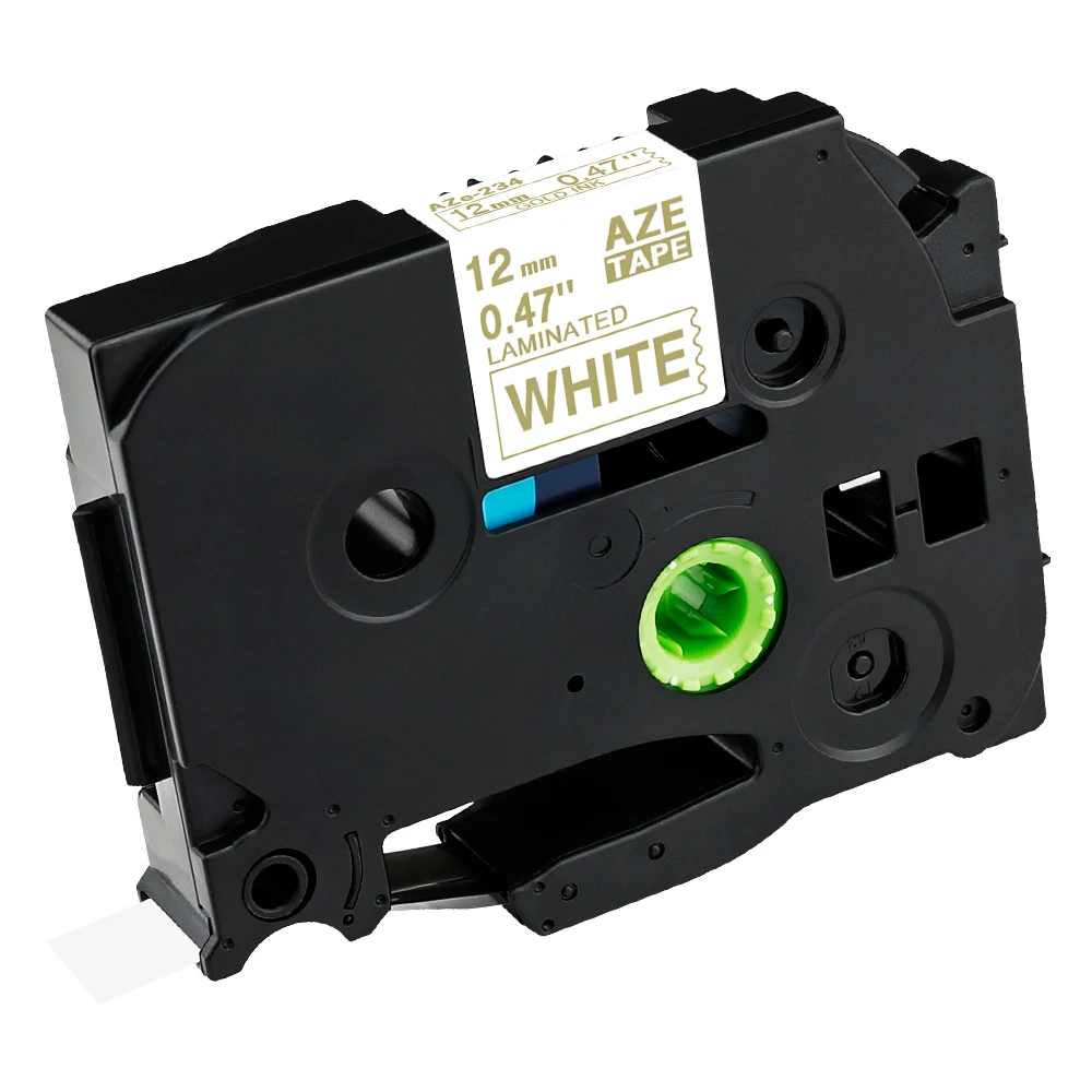 6/9/12/18/24mm für Brother-Band 12mm Kompatibles TZE-Etikettenband TZE231 251 für Ptouch PTH110 H107 P710BT H105 E550W Etikettiergerät