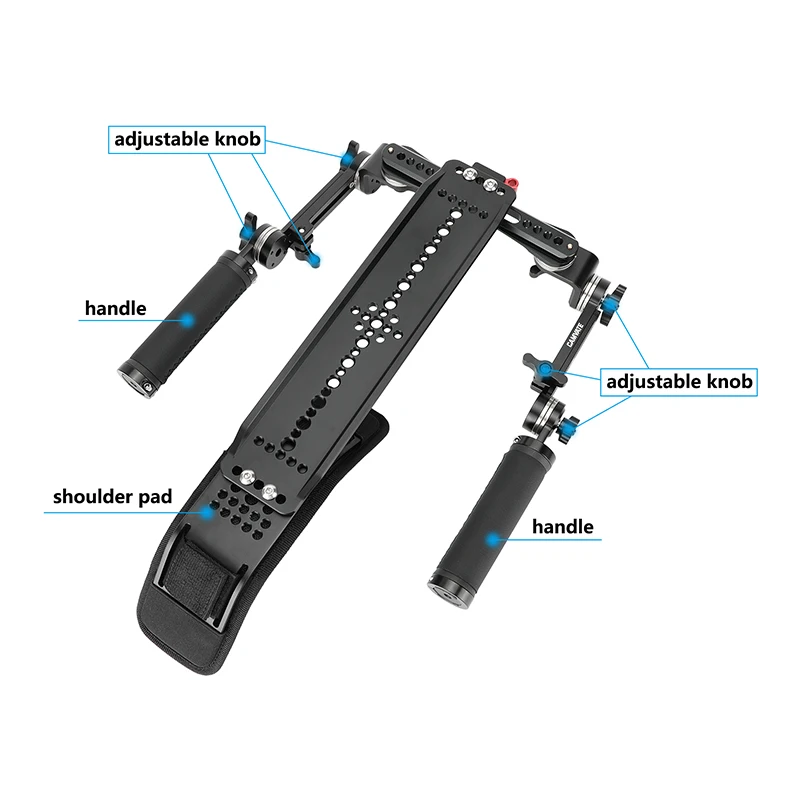 CAMVATE Camera Shoulder Rig Support Mount With ARRI-Style 12\