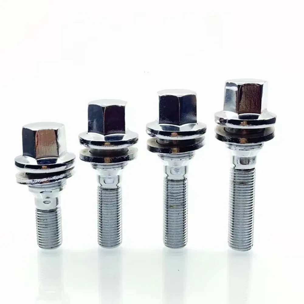 4 PCS Perno RUEDA Pernos de Roscado EXTRA LARGO RUEDA DE SEDIENTO PLANO para Modificar los neumáticos y llantas de Peugeot Citro