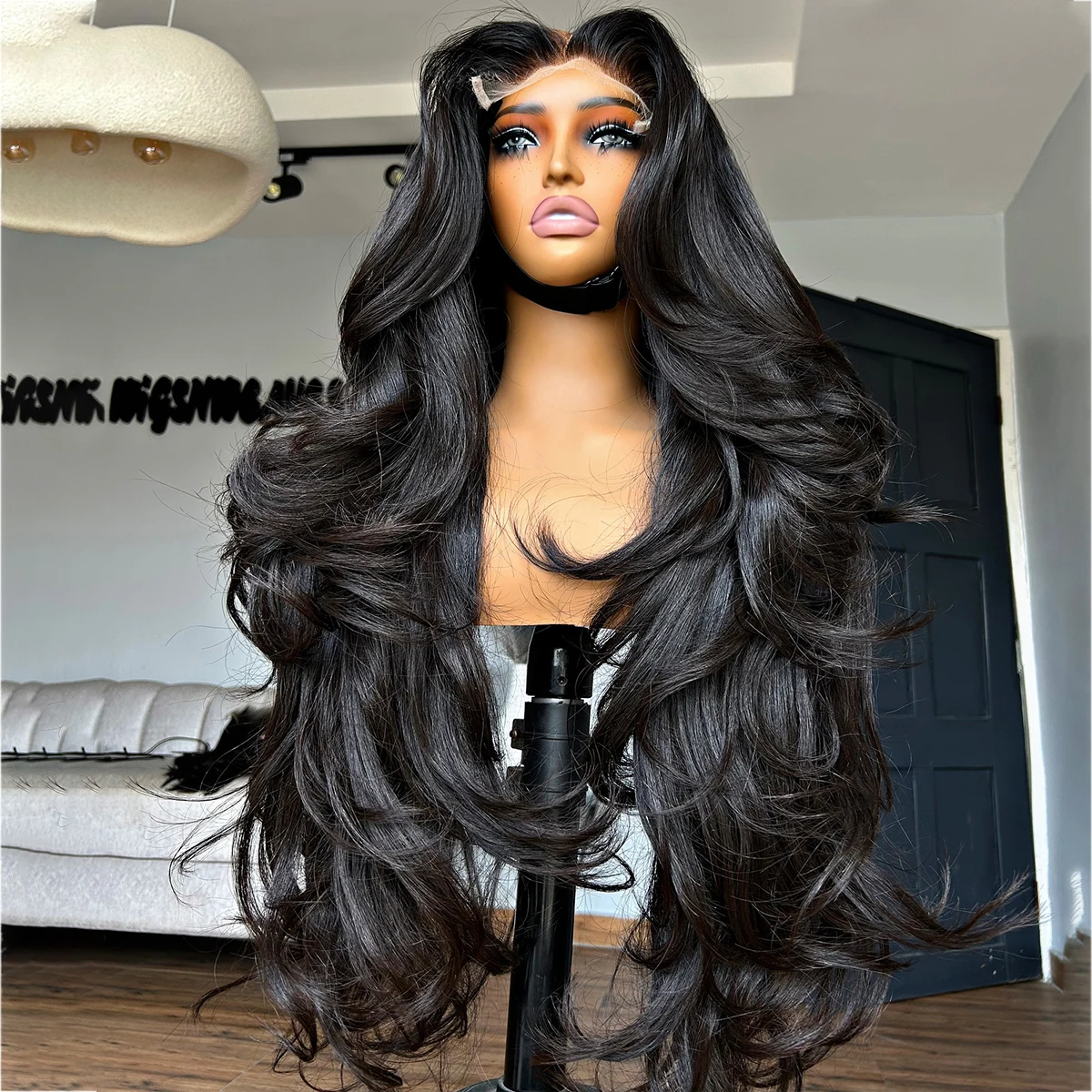 

Парик с волнистыми волосами 13x4, 13x6, 40 дюймов, с прозрачной HD-сеткой 4x4, предварительно прорезанный, из натуральных человеческих волос, для женщин, плотность 200%