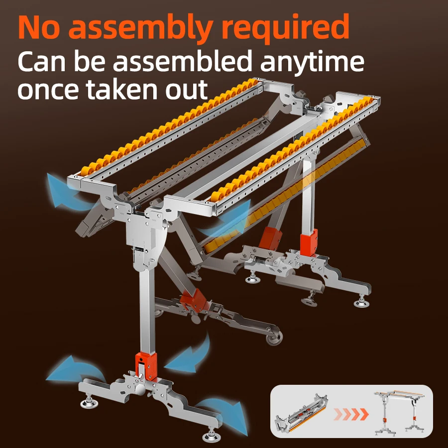 Imbot New Double-Row Roller Saw Table Saw Table Auxiliary Tool Table Saw Roller Bracket With A Bearing Load Capacity Of 220lb