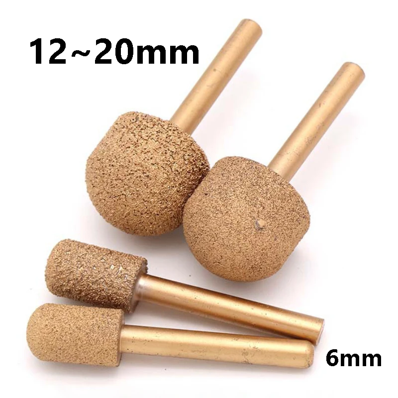 

12 мм, 14 мм, 16 мм, 18 мм, 20 мм, алмазное шлифовальное сверло, алмазное сверло для пайки, шлифовальное гравировальное сверло, зернистость 46, зернистость 100