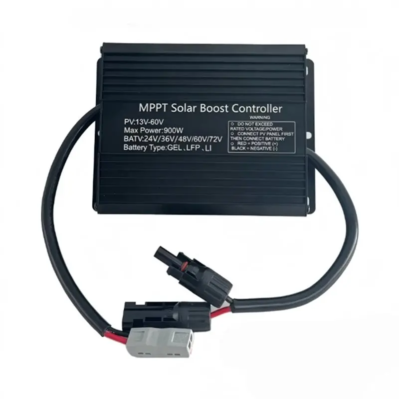 B27B MPPT Boost Solar Charging Controller For RV Golf Car MPPT Solar Charging Controller