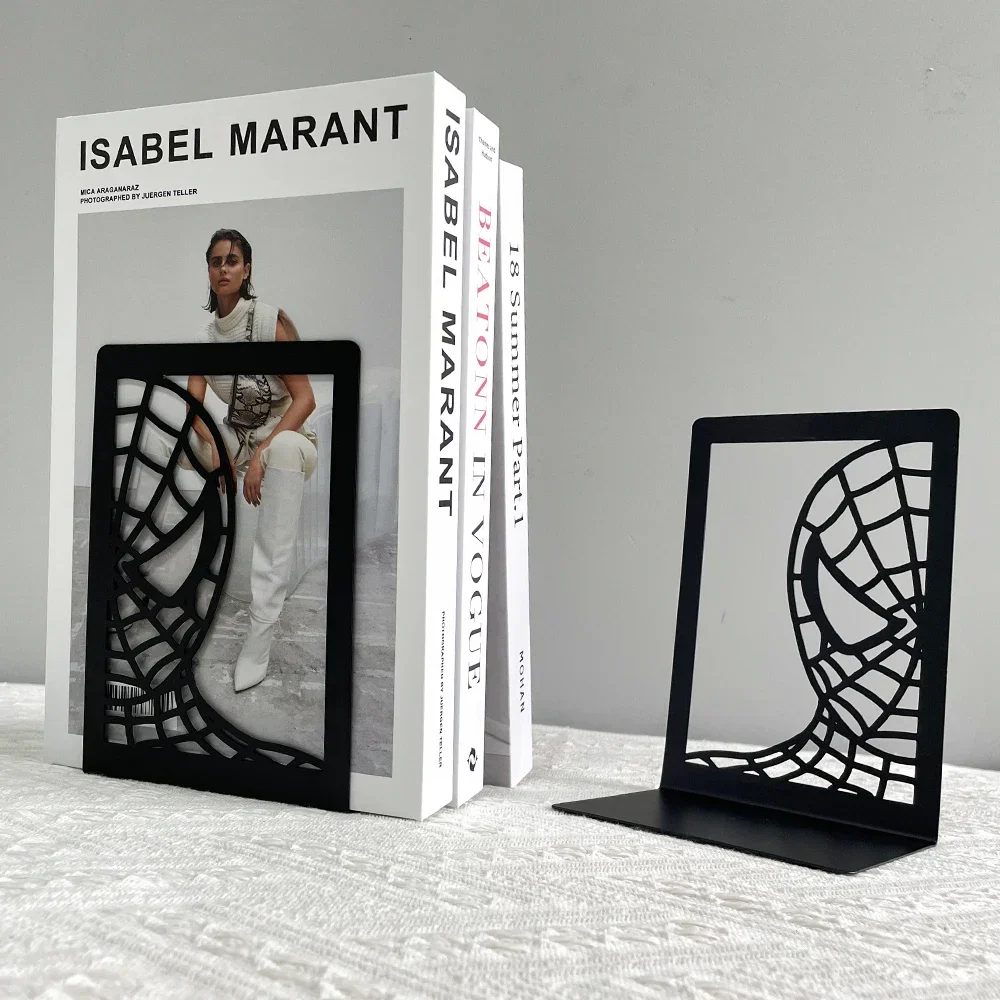 زوج واحد من دعامات الدفتين Marvel Spider-Man الكلاسيكية لتزيين المكتب المحيطي ملحقات دعم الكتب القابلة للسحب للمعجبين
