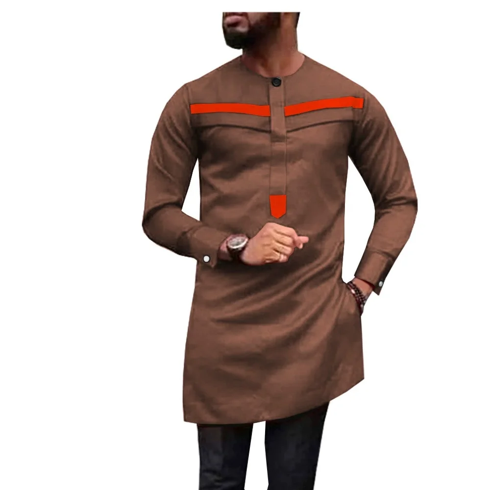 Hot Kaftan Nigeria Bianco uomo abiti tradizionali sudafricani Abbigliamento elegante di lusso a maniche lunghe di grandi dimensioni per abiti da vacanza