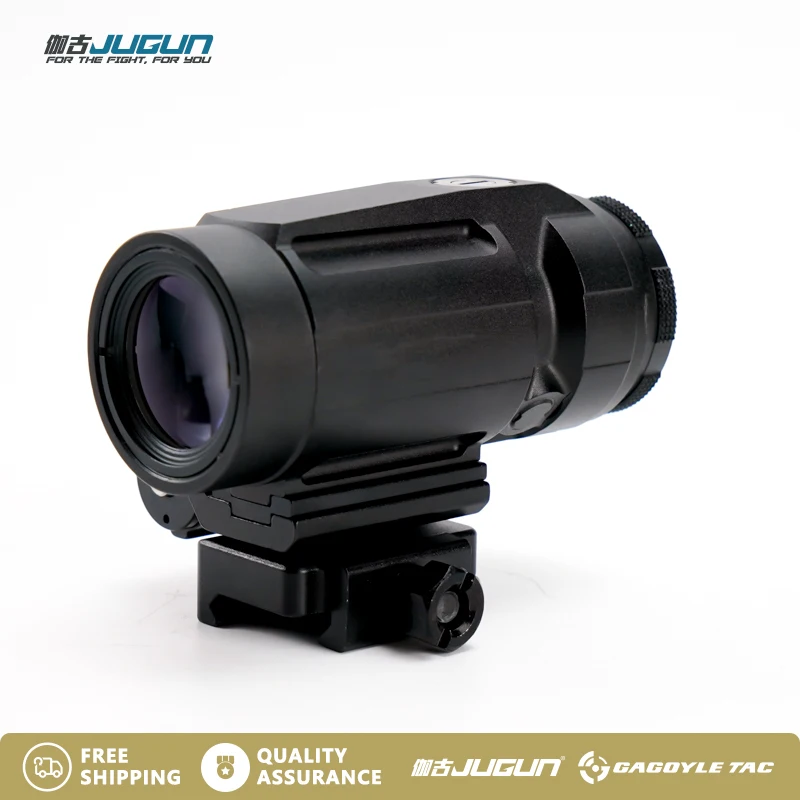 Tactical 5X Sight Juliet Micro Magnifier Mount with Switch to Side for Red Dot Holographic Sight  for Airsoft hunting