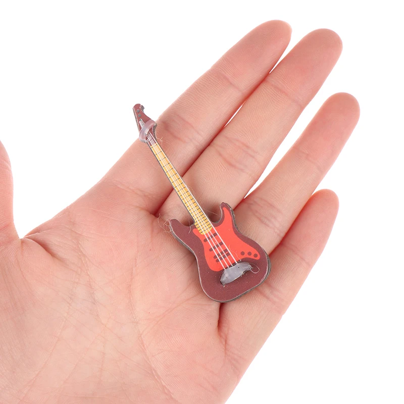 

1:12 Dollhouse Miniature Music Instrument Electric Guitar for House Decor