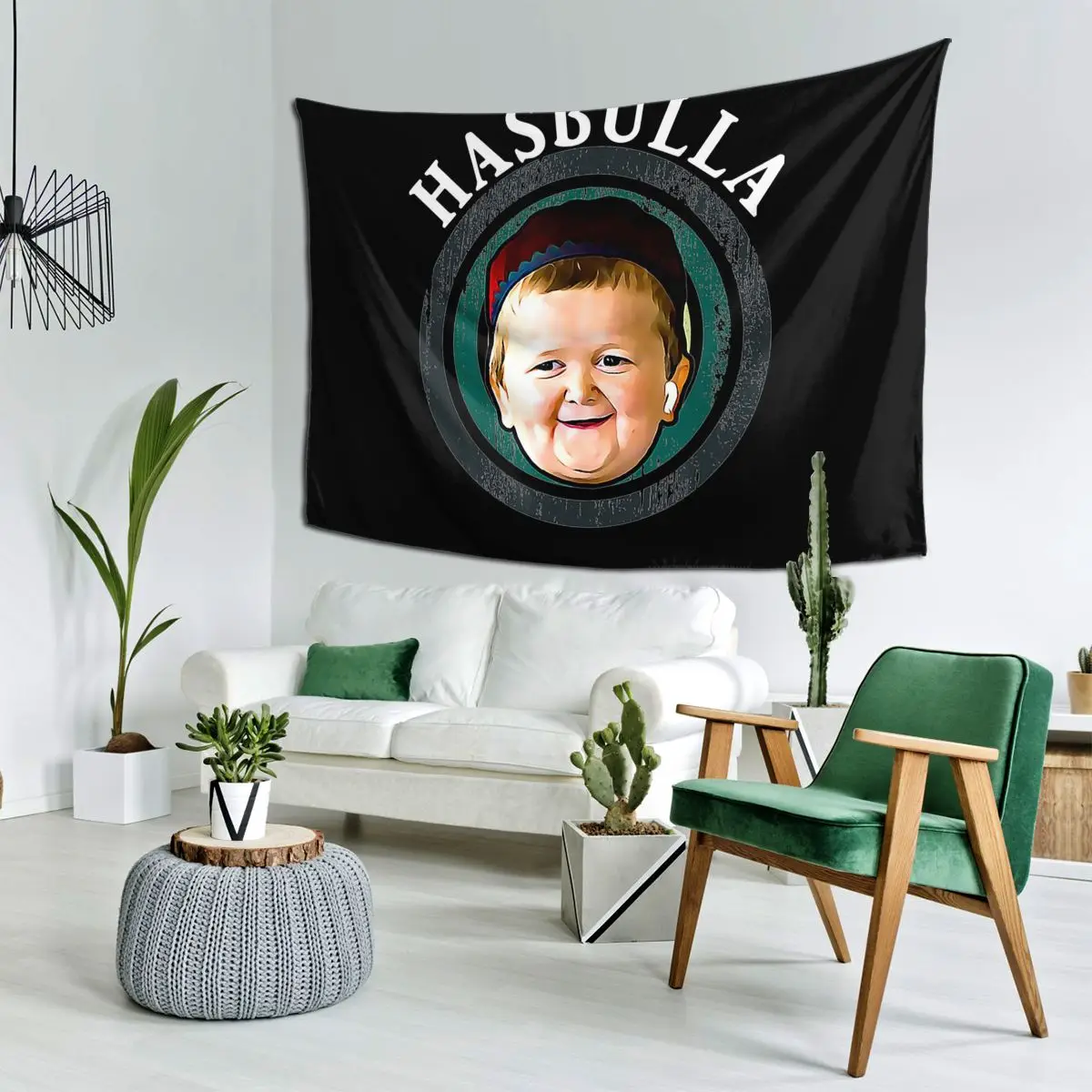 

Funny Hasbulla Magomedov Hasbullah Smile Classic Tapestry Wall Hanging Aesthetic Home Decor Tapestries for Living Room Bedroom