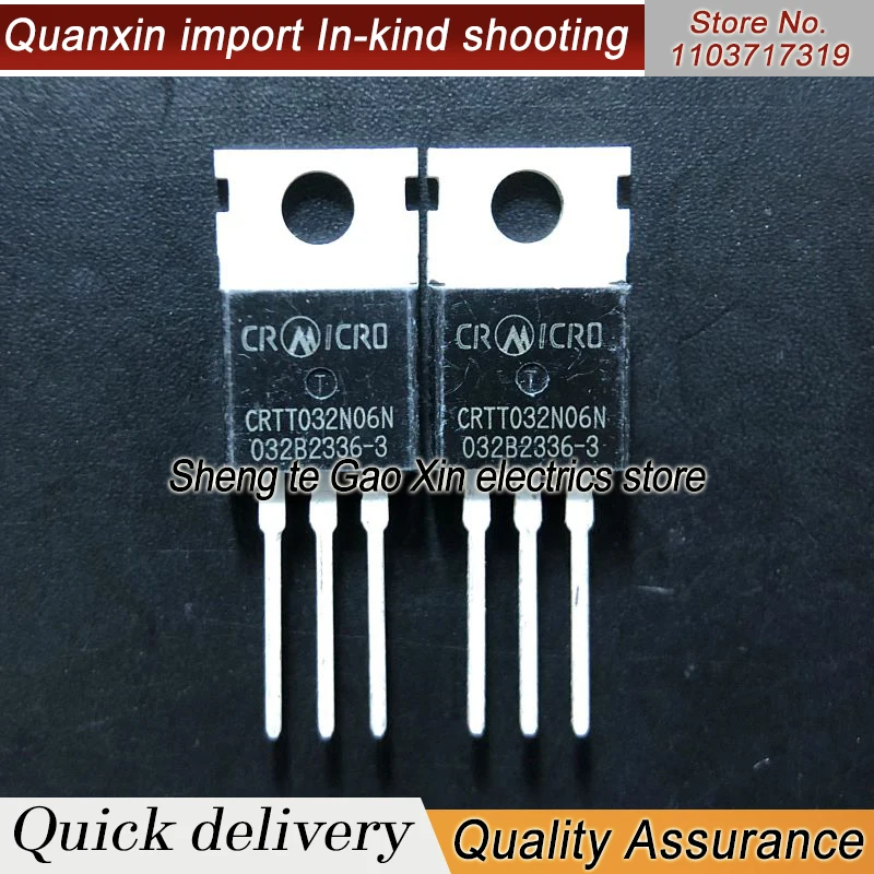 5PCS-10PCS  CRTT032N06N  TO-220 MOS 60V 160A  Imported NEW Original  Best Quality