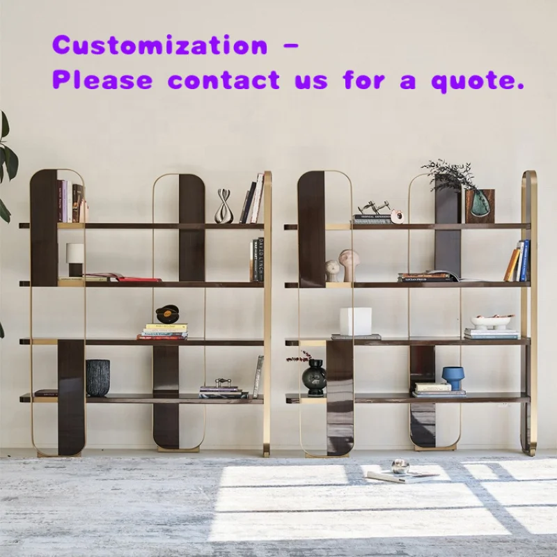 

custom.Italy Minimalist Design 1.5 Meter Bookshelf Stainless Steel Bookrack