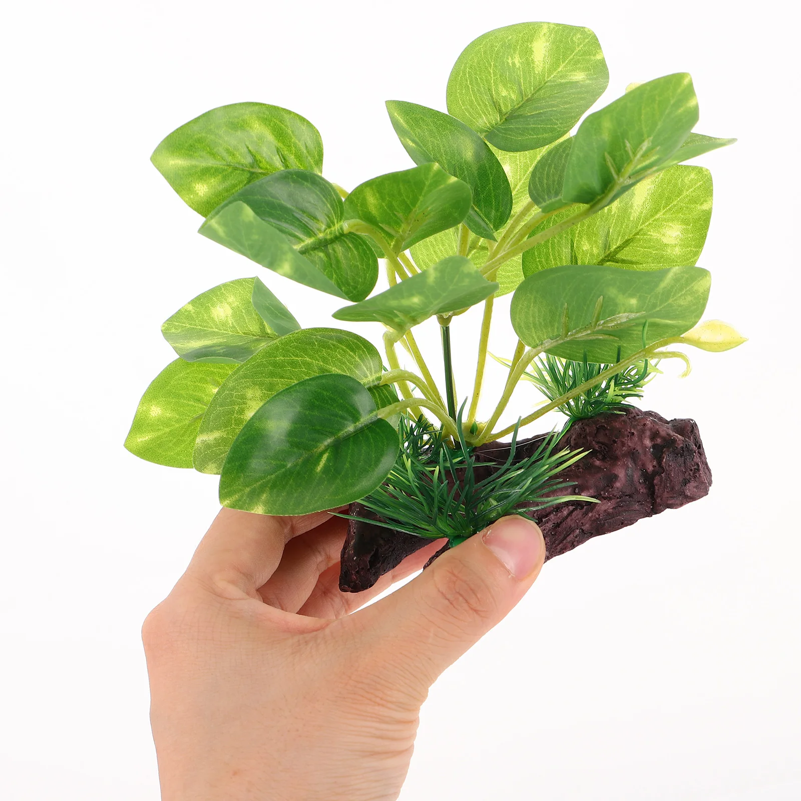 

2pcs Artificial Plants Decoration High Quality Simulation Aquarium Terrarium Decor Fish Tank Grass Reptile Accessories Habitat