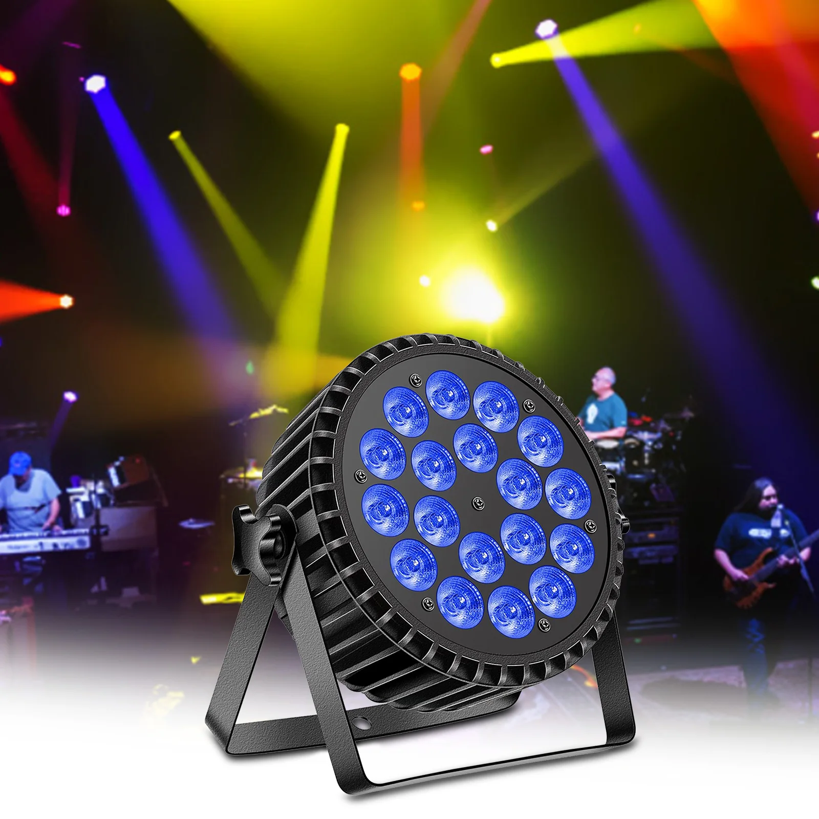 

LED Par Light 4In1 DMX Effect RGBW Dmx Stage Light Aluminum Material DJ Disco Party Holiday Bar Wedding Show UV Lights 18x12W