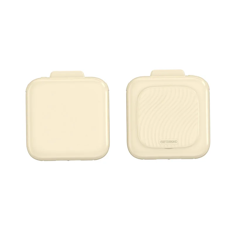 3C-certificering 10000 mAh draagbare powerbank met ingebouwde kabel en compacte make-upspiegel Handig om mee te nemen voor iPhone