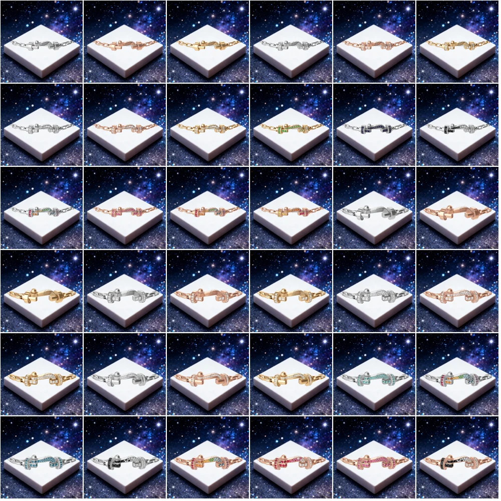 

KUXM 2025, новинка, серебро 925 пробы, размер M-L, U-образный браслет с пряжкой-цепочкой, женский браслет, подходящая для повседневной носки, подарки для вечеринок, роскошные ювелирные изделия для пар