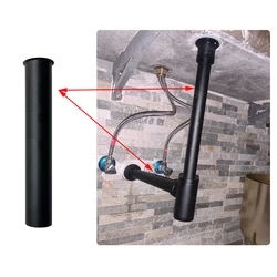 10-80cm Custom Size Drainpipe Basin Bottle Trap Drain Bathroom Sink Pop Up Tube Custom Length Washbasin Lengthen Pipe Extension