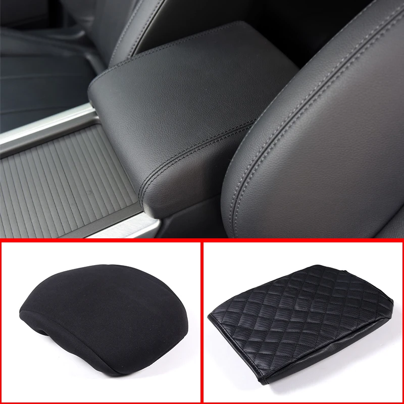 

For Land Rover Range Rover Evoque 2012-2018 Car Central Control Armrest Box Cover Cloth/Plaid Leather Interior accessories 1 Pcs