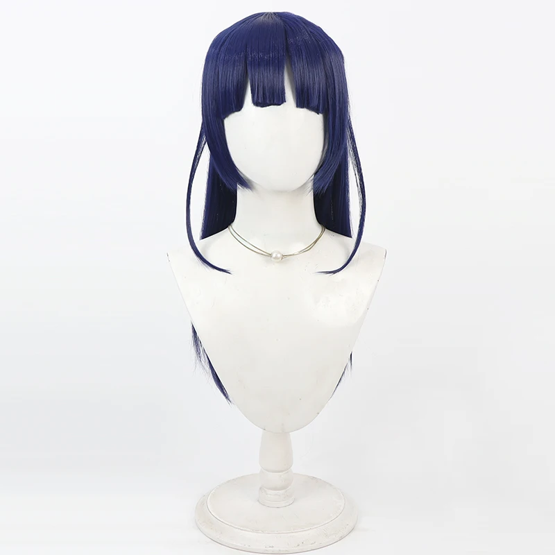 อะนิเมะพริตตี้เคียว อาโอคาเซะ นานะ คอสคอสเพลย์วิกผมปาร์ตี้ฮาโลวีนอุปกรณ์ประกอบฉากผมสังเคราะห์เส้นใยทนความร้อน + หมวกวิกผม