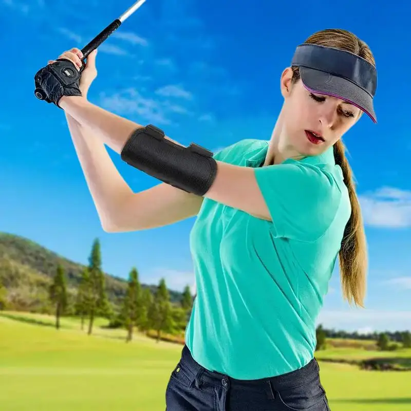 Golf Swing Training Elbow Brace Adjustable Nylon Elbow Brace Swing Trainer With Sensitive Beep Golf Swing Training Aid With