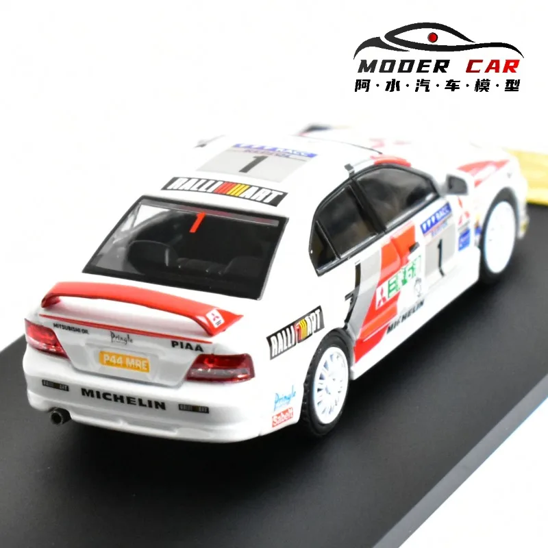 MK 1:64 Mitsubishi Foshan Exhibition model samochodu z odlewu ciśnieniowego, symulacja ze stopu, zabawka dla chłopców, kolekcjonerski przedmiot do ekspozycji dla dorosłych.
