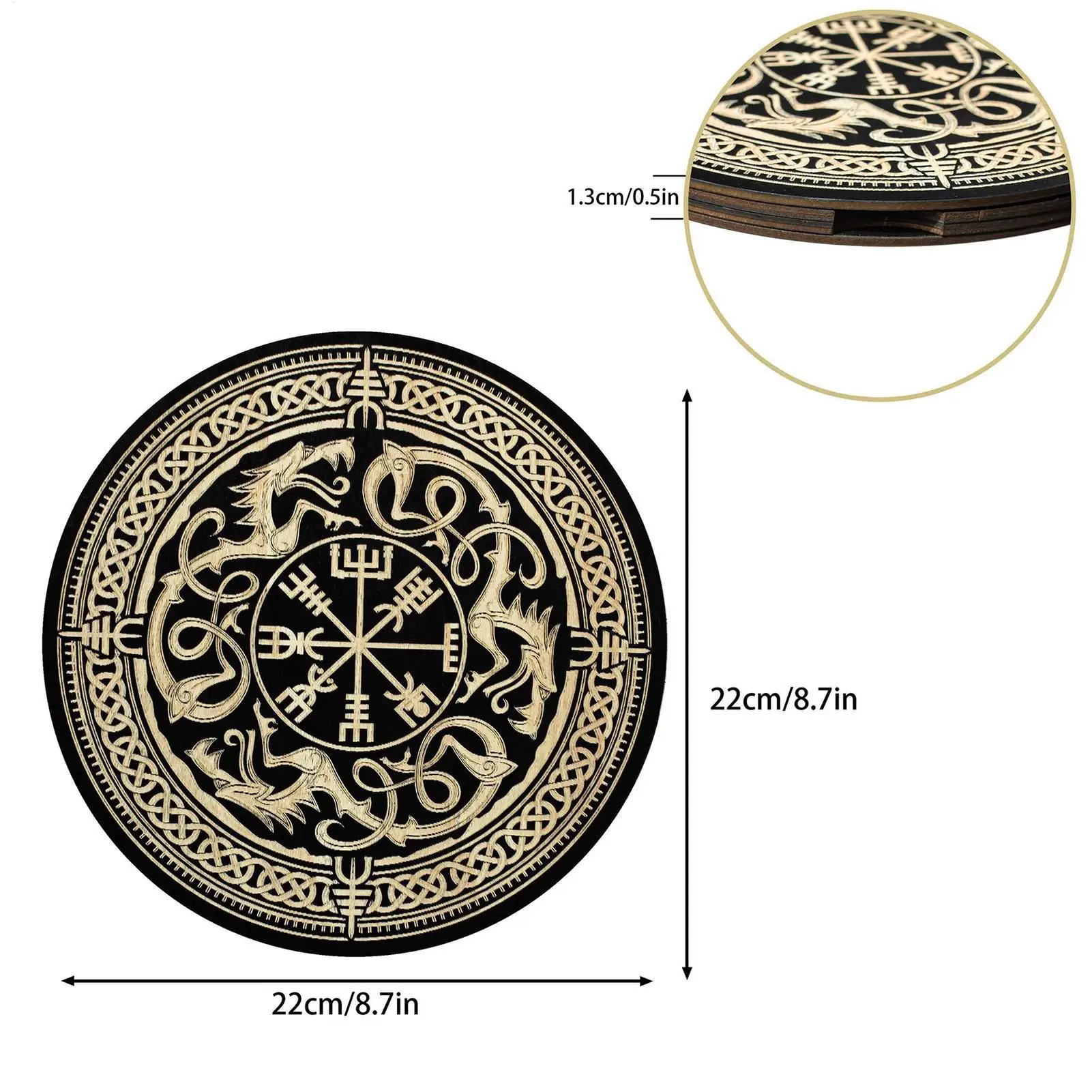 Runes For Beginners Ritual Runes Portable Wooden Meditation Tools With Magnetic Box For Men Women Altar Divination Decoration