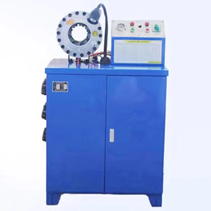 Hydraulic oil pipe crimping machine, pipe shrinking machine, high pressure oil pipe crimping machine, locking machine, beer pipe