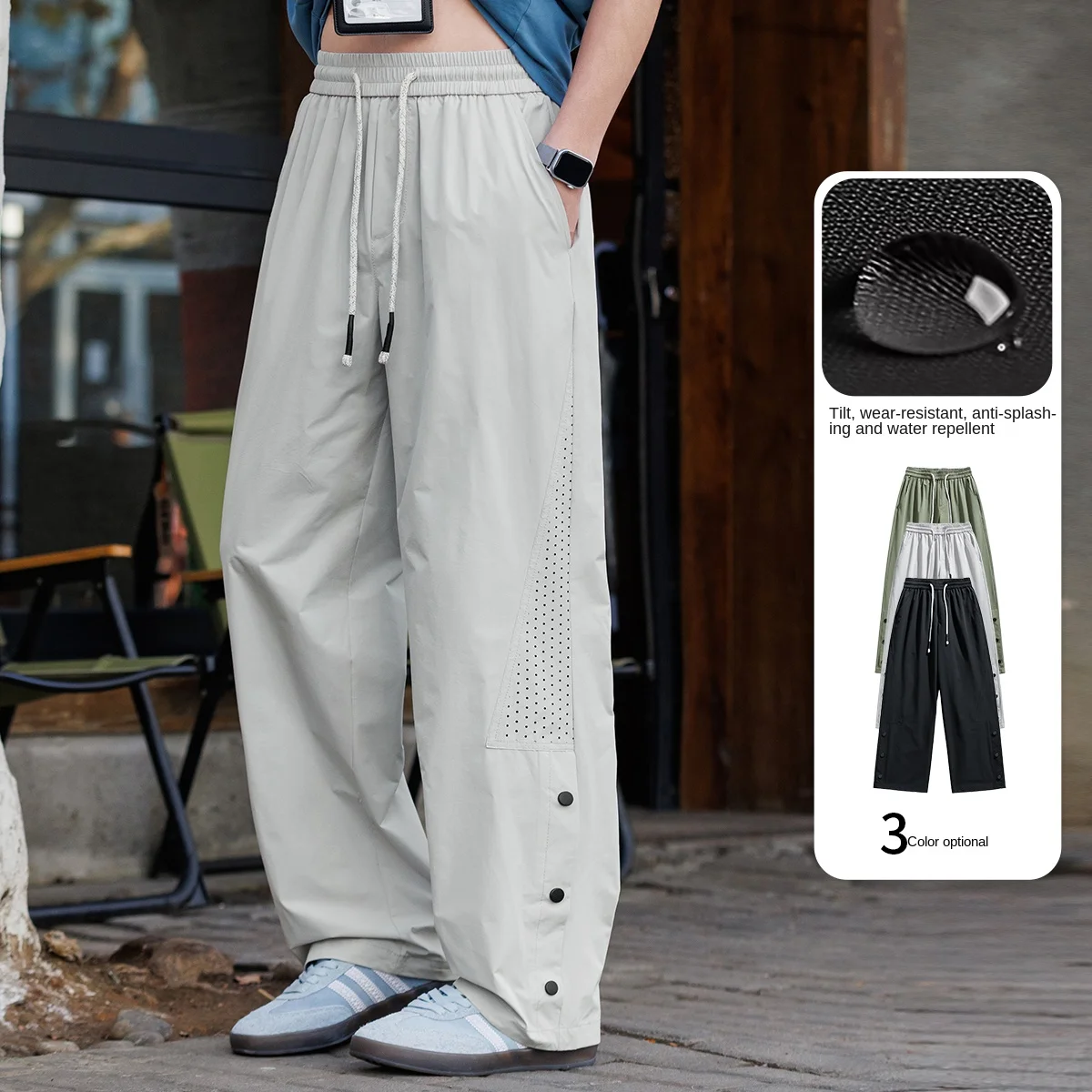 

Man Pants Men Trousers Casual Comfortable Loose Fit Big Size Breathable Versatile Sport Simple Solid Color