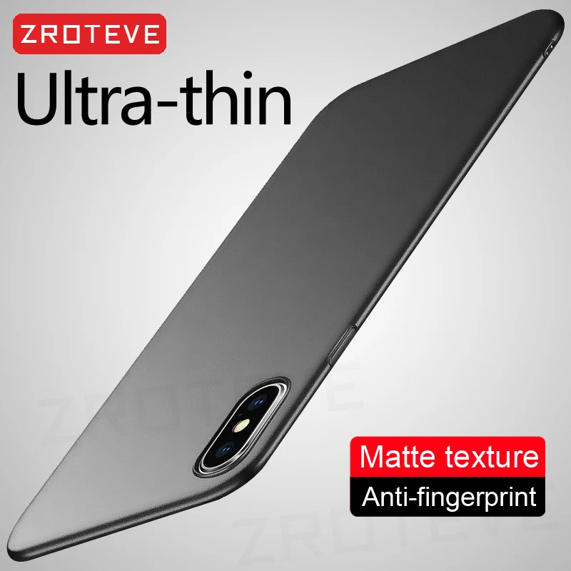 For iPhone X XS XR Case ZROTEVE Ultra Thin Hard PC Matte Cover For Apple iphone XR X S XS Max 10 iPhonex iPhone10 Phone Cases