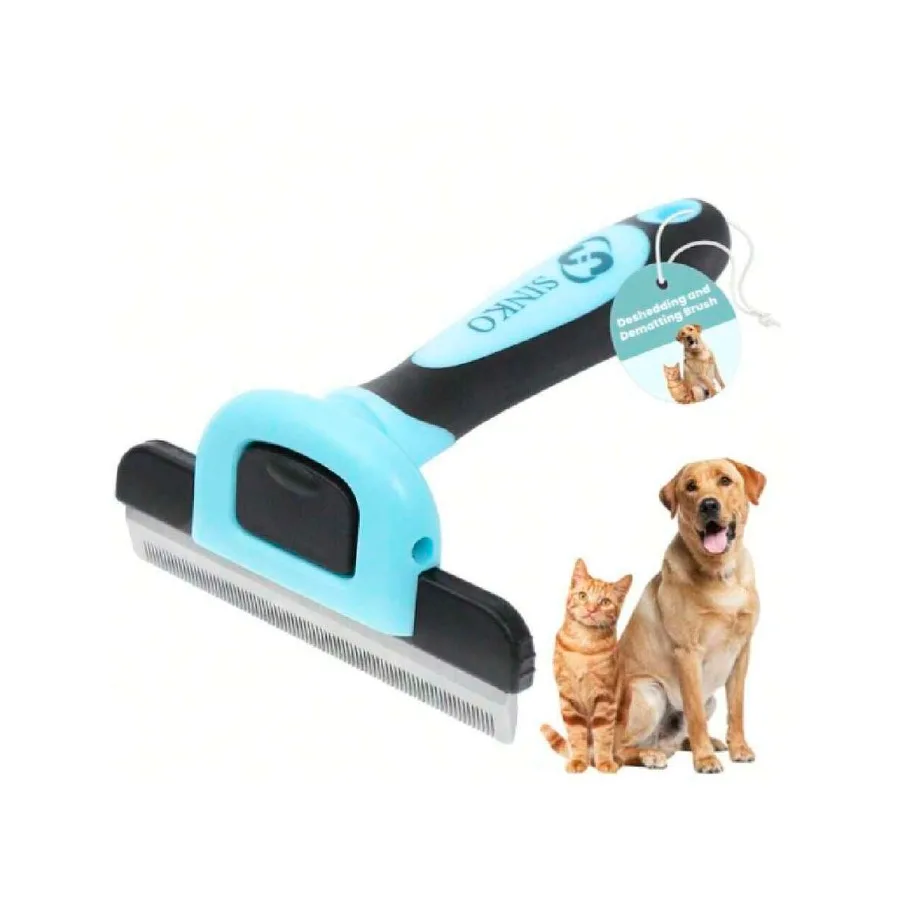 

【New Arrival】Pet Deshedding Brush, Grooming Comb for Dogs and Cats with Non-Slip Handle