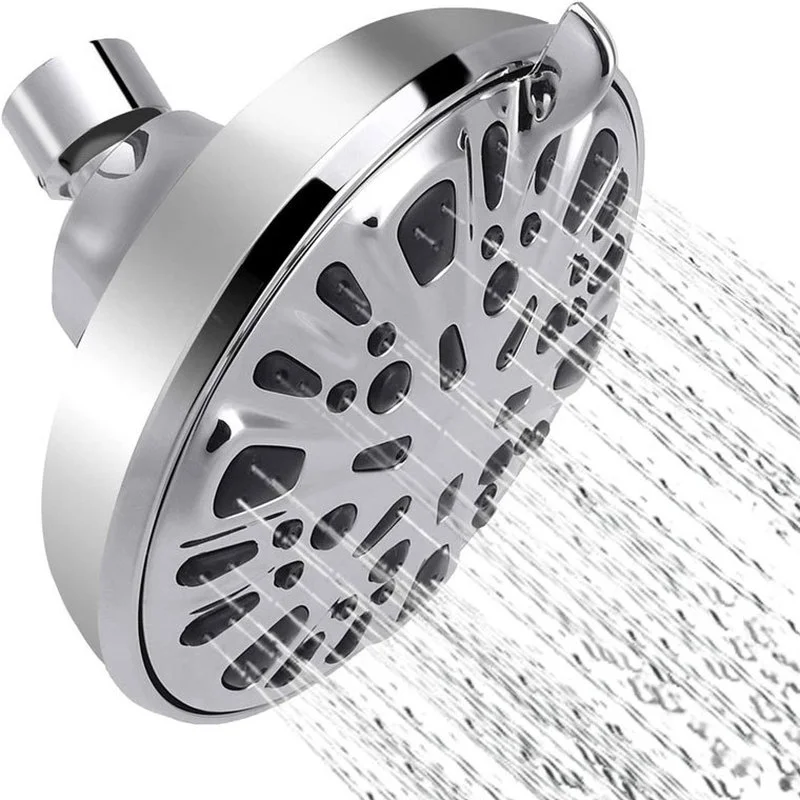 1PCS 4.5Inch 360 Degree Rotate Rainfall Shower Head Adjustable Pressure Water Saving Shower Nozzle for Bathroom Accessories