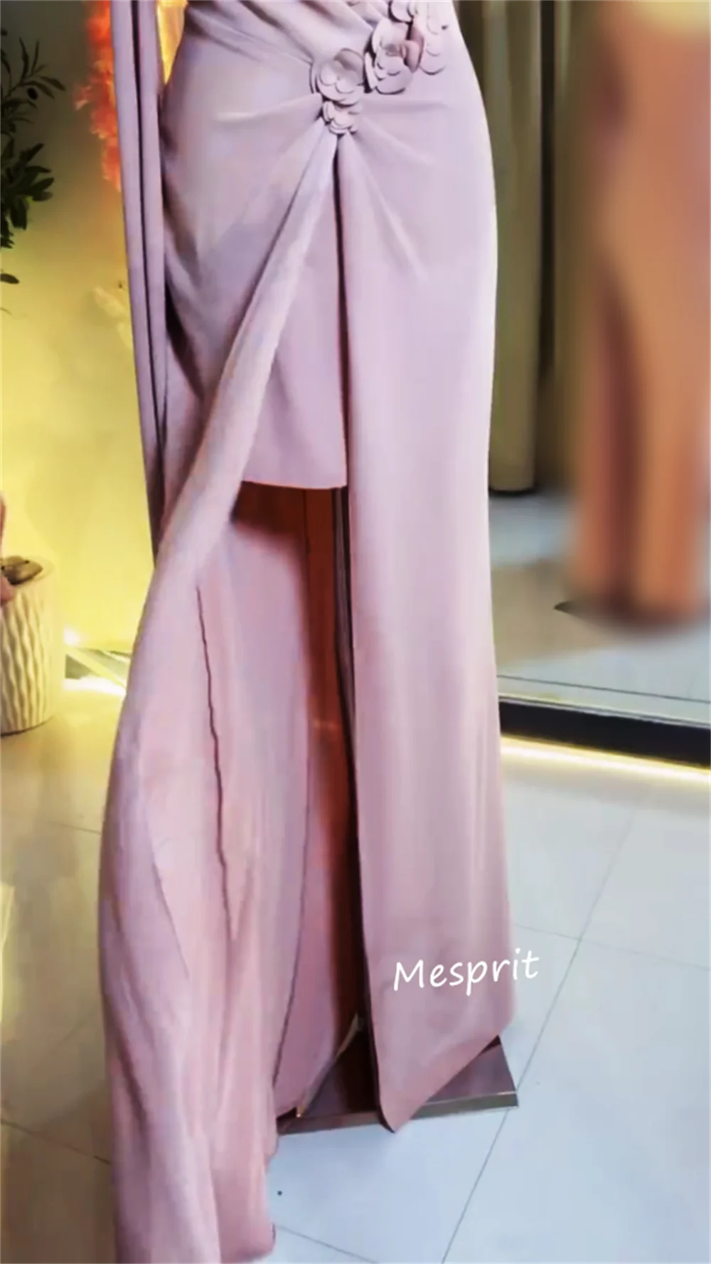 تخصيص جيرسي زين الديكور واحد الكتف ألف خط فساتين طويلة مخصصة مناسبة حفلة موسيقية مطابقة رسمية رائعة