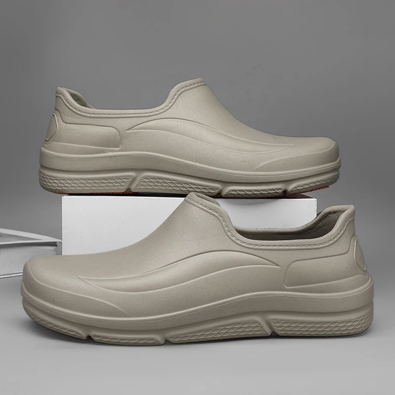 Unisex Kitchen Chef Shoes Slip On Waterproof Oil-Proof Kitchen Chef Clogs Non-slip Resistant Work Shoes For Cook Size 36-45