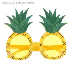 1pc Hawaii Tropical Party Glasses Pineapple Hawaiian Pool Beach Party Decoration Supplies Funny Glasses Photo Prop