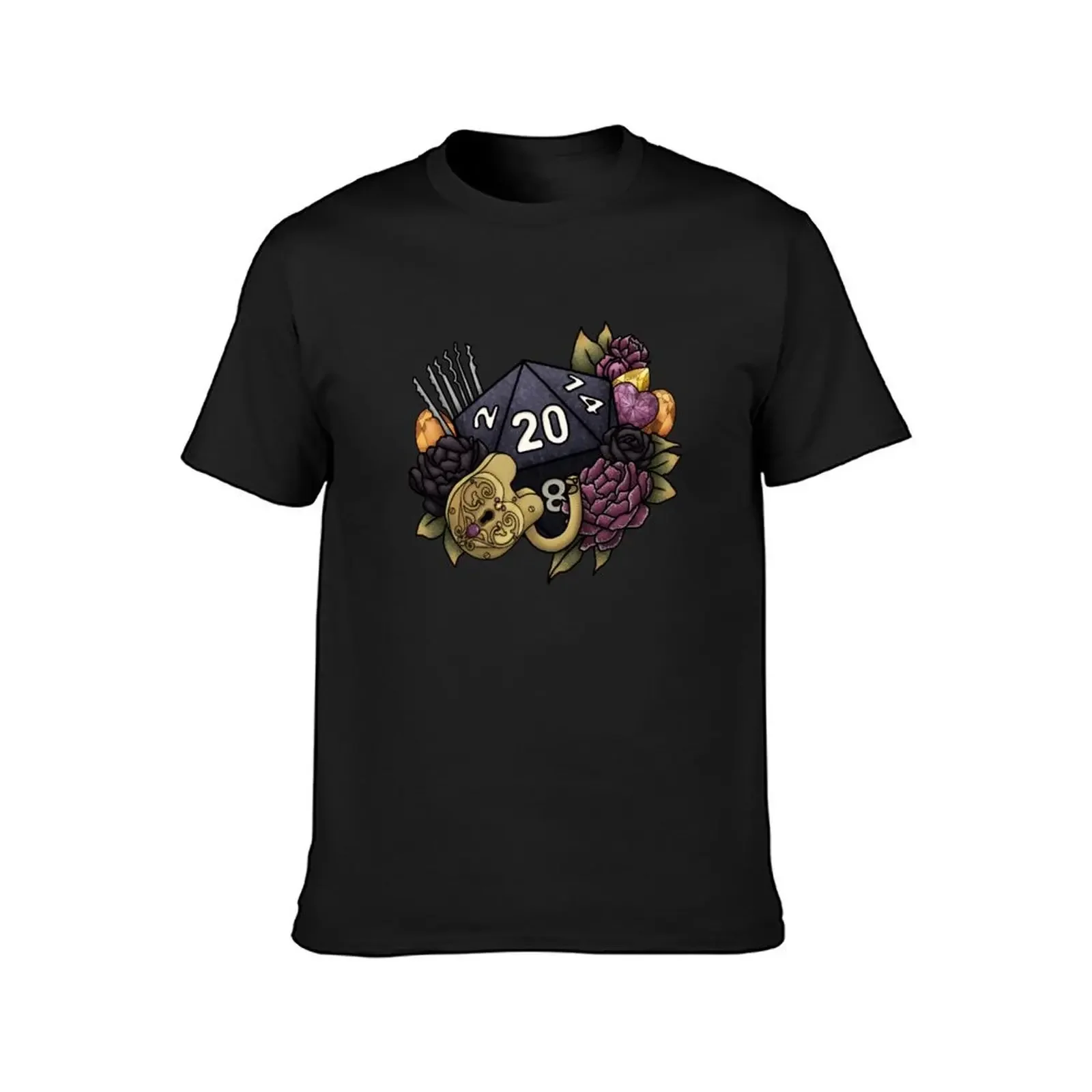 Rogue Class D20 SERIES 2 - Tabletop Gaming Dice - Thief Lockpicking T-Shirt anime t shirts clothing for men