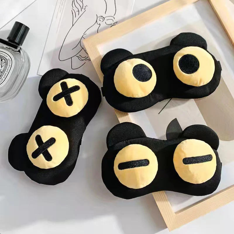 Cartoon Sleep Eye Mask Cute Funny Anime Eye Cover Sleeping Mask Kids Eye Shade Band Blindfolds Sleep Aids Travel Rest Eyepatch