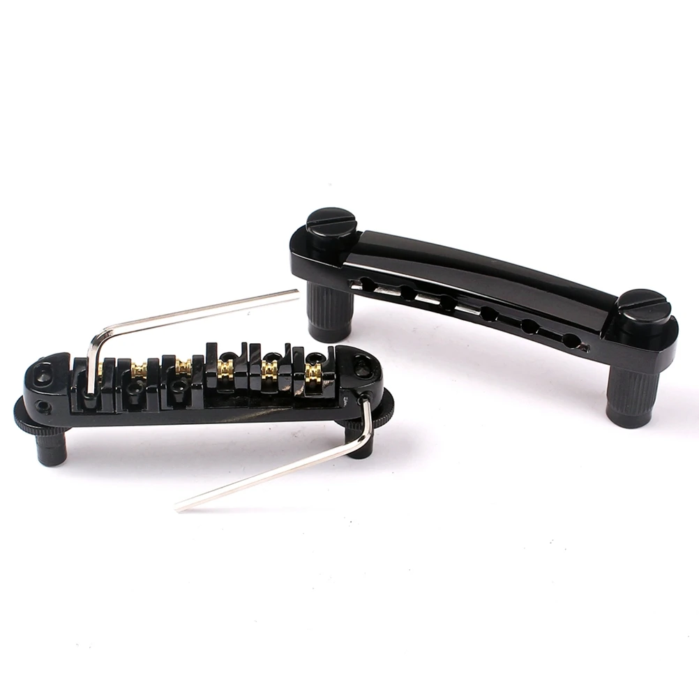 

Split Bridge Electric Guitar Kit Saddle Adjustable Roller for Tune Matic Style Replacement Parts