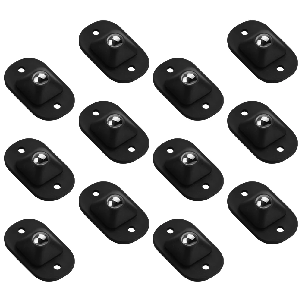 

12pcs Appliance Roller Caster Wheels Adhesive Ball Pulley Slider Small Furniture Kitchen Countertop Universal Diy 360 Degree