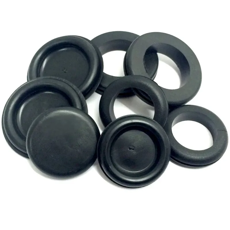 200PCs Rubber Grommets Blanking Open/Closed Blind Grommet Set Assorted Sizes