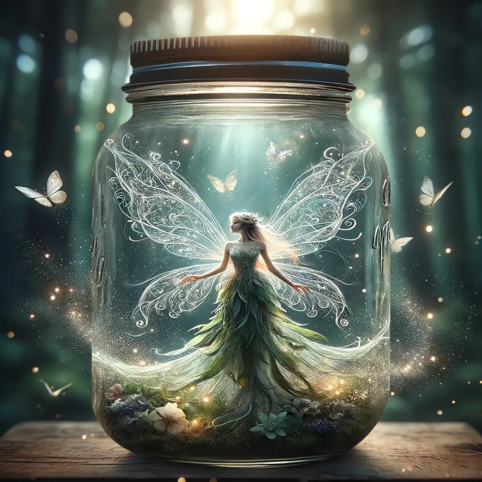 جرة ميسون الجنية، أبواب زجاجية معلقة، غرفة/مطبخ/مزرعة/مكتب/متجر هدايا/مقهى/شرفة/حديقة، نمط انتقائي