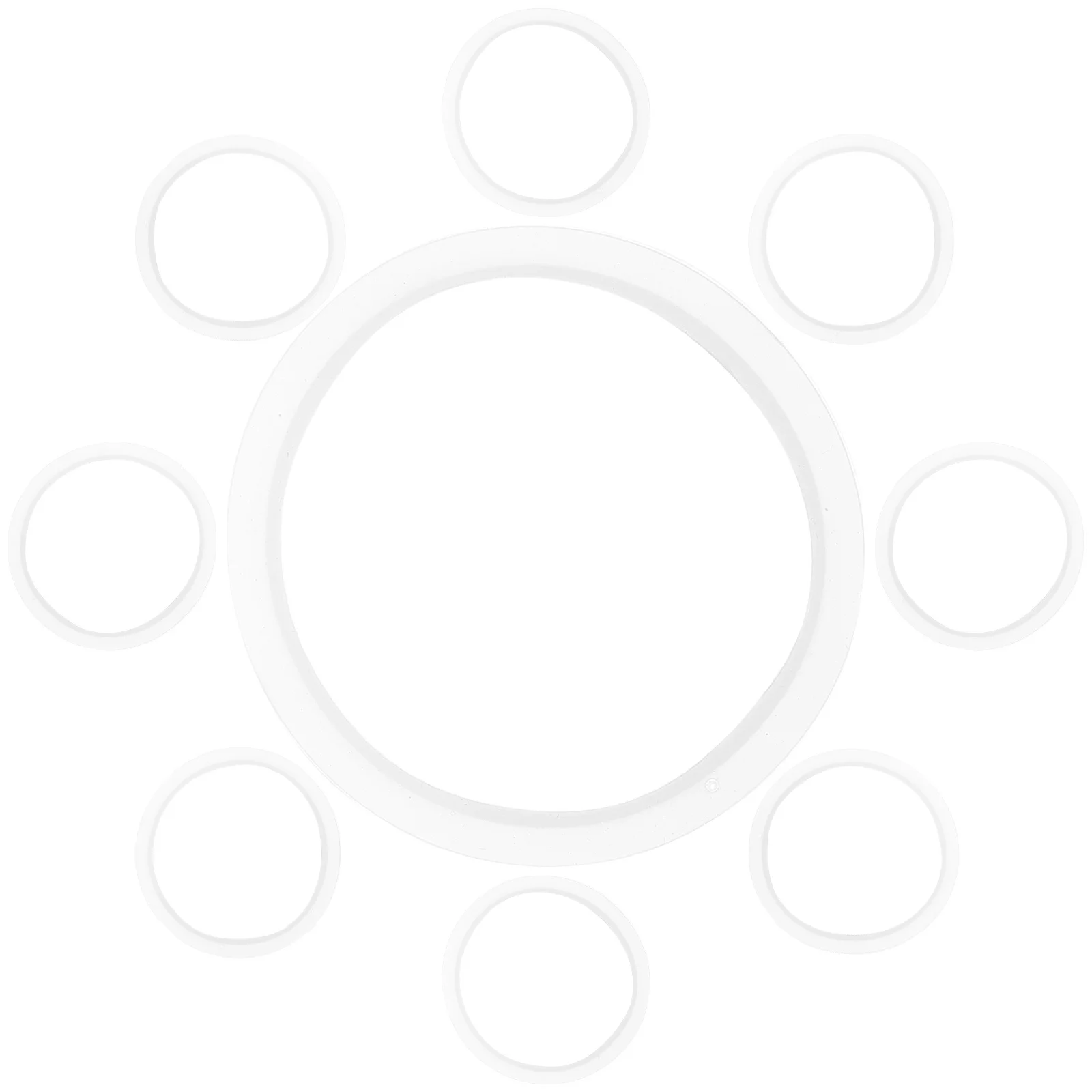 

10Pcs Silicone Seal Rings for Mason Jars Reusable Storage Lid Gaskets Ring for Bottle Lid Sealing Bottle Sealing Ring