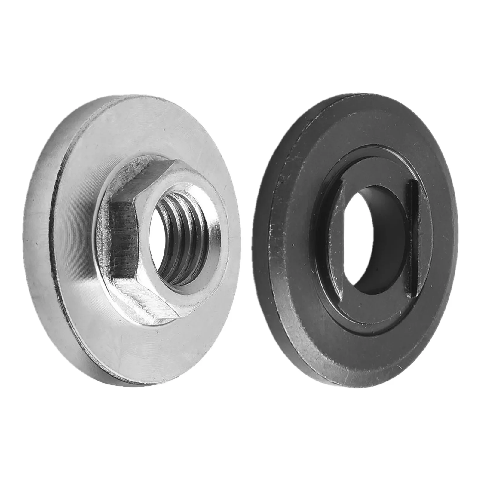 Placa de pressão de metal para moedor de ângulo, 2 peças 5/8-11 rosca, porca de flange interna e externa, moedor de ângulo, placa de pressão de metal