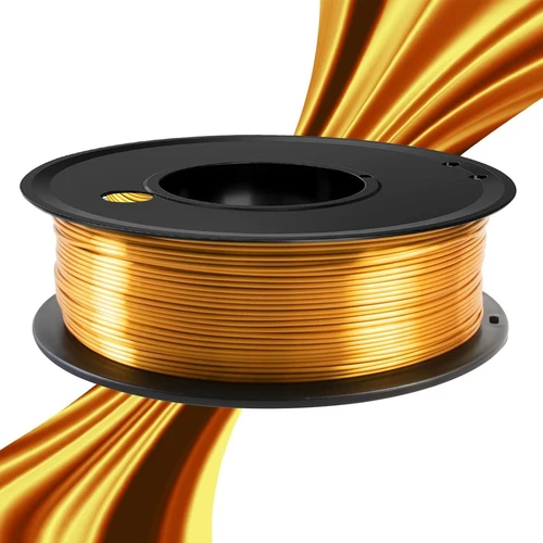 Imagen 2 del producto Filamento PLA de oro de seda, 250g, 500g, 1kg, 1,75mm, Material de impresora 3D, pla dorado de seda para impresora 3D, alambre de filamento, embalaje al vacío