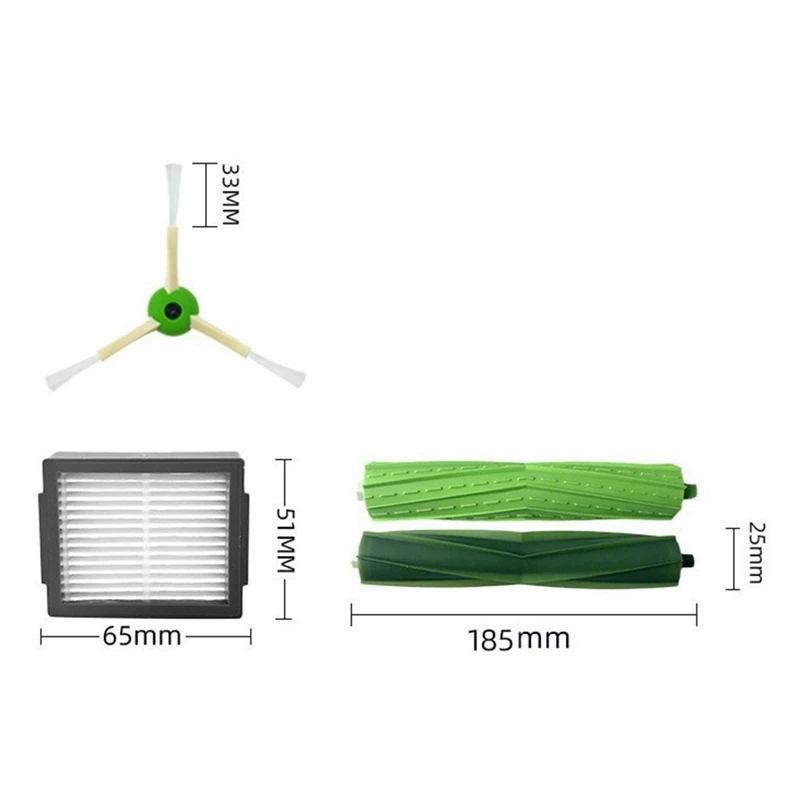 Irobot 룸바 I7 I7 + E5 E6 I3, E & J 시리즈 진공 청소기용 교체 예비 부품 액세서리 부품