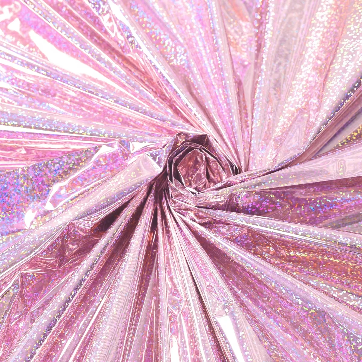 Lila Laser-Tischdecke, glitzernde Geburtstagsdekoration, Hochzeitsfeier, rosa Aluminiumfolie, große Tischdecke, Partyzubehör für Babypartys – Detail 4