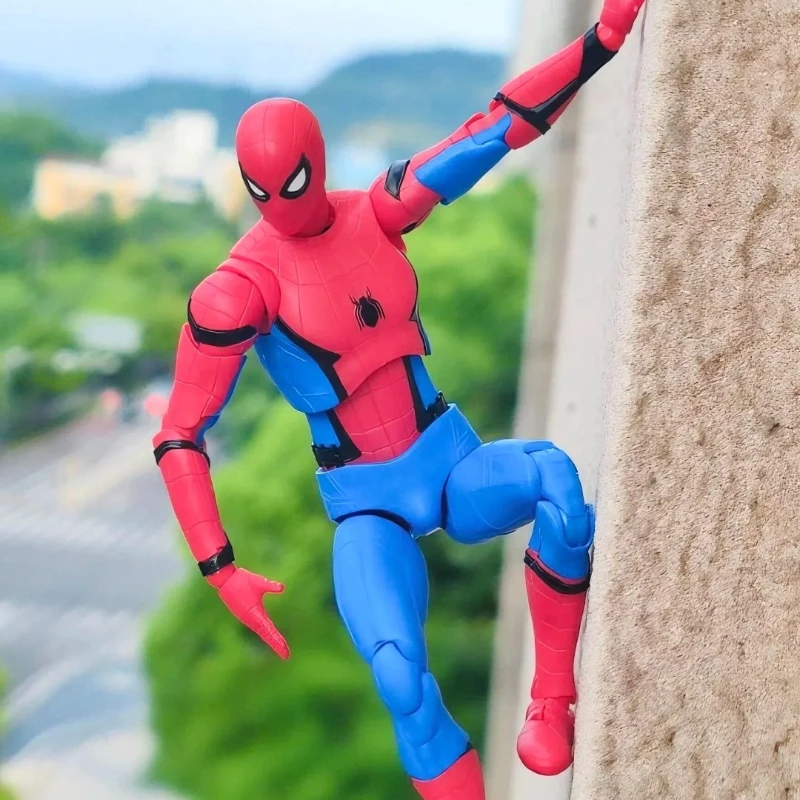 マーベル 1/12 スタークスーツ スパイダーマン プラスチック組み立てモデルキット アニメアクションフィギュア 可動フィギュアおもちゃ 男の子の装飾ギフト