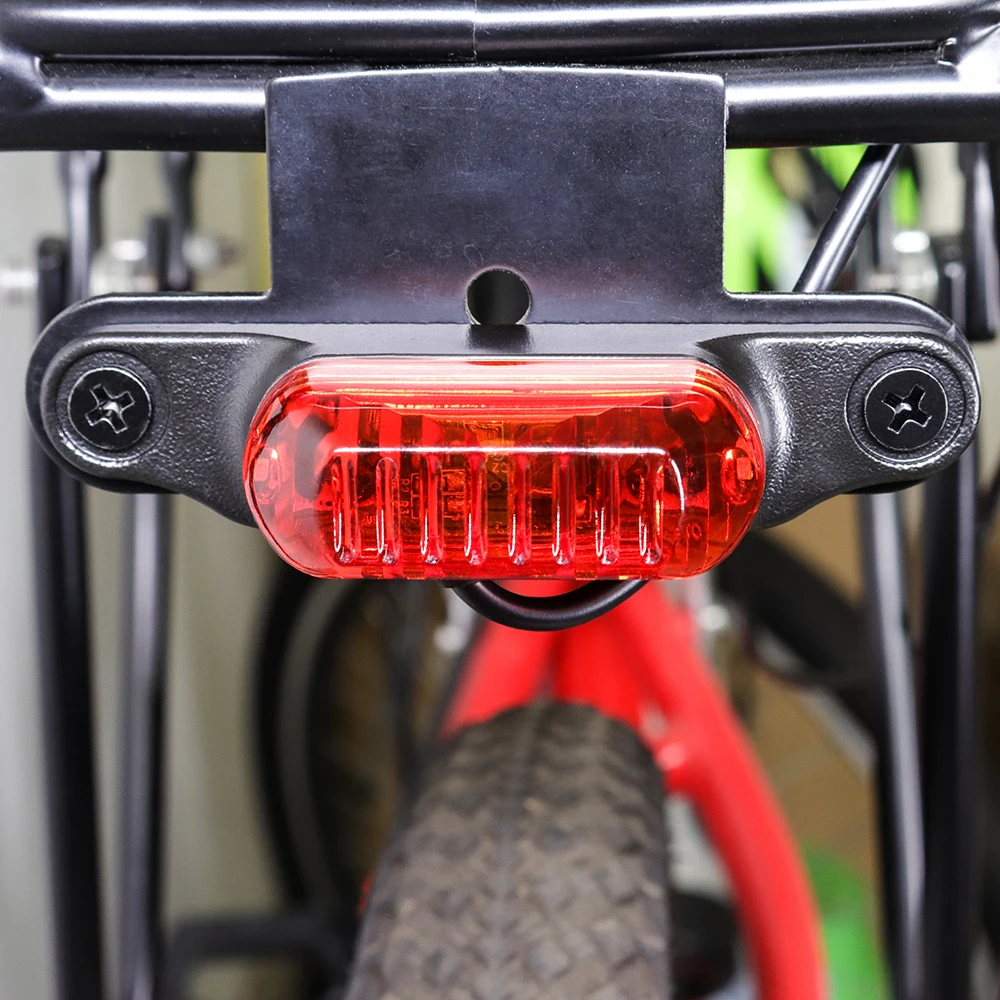 A luz traseira vermelha para a bicicleta elétrica, 2 conduziu a luz, consumo da baixa potência, 6v 36v 48v