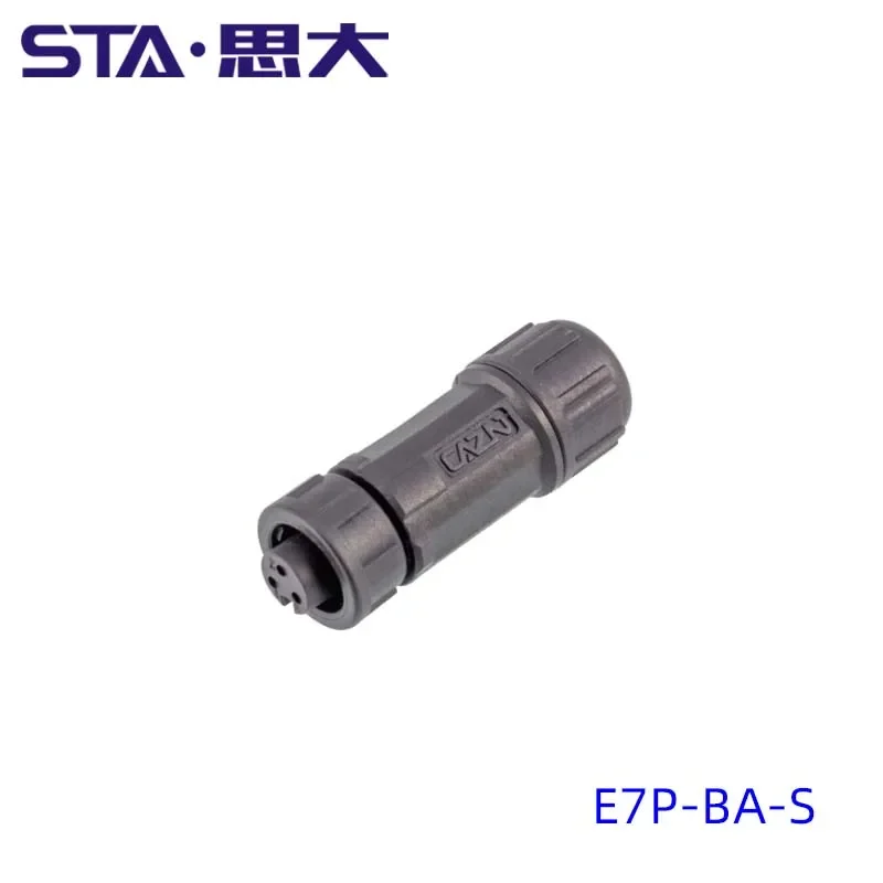 Plastic Straight Female Field Installable Connector 2-6Pin Mating Plug 5A 2A Waterproof Outdoor Circulal 28UNS Aviation Thread