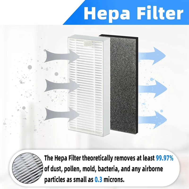 ملحقات لقطع الغيار البديلة Tikom L9000، فرشاة جانبية رئيسية، ممسحة فلتر Hepa