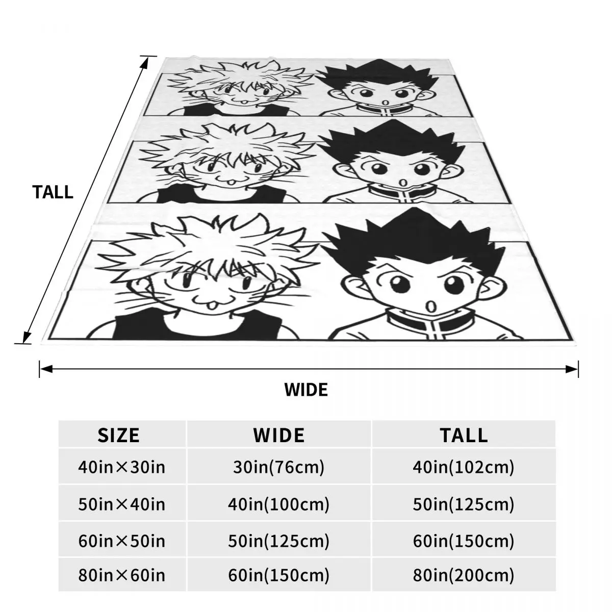 Hunter X Hunter Anime (13) Blankets Fleece Sofa Throw Blanket Portable for Couch Bedding Travel Throws Bedspread Quilt