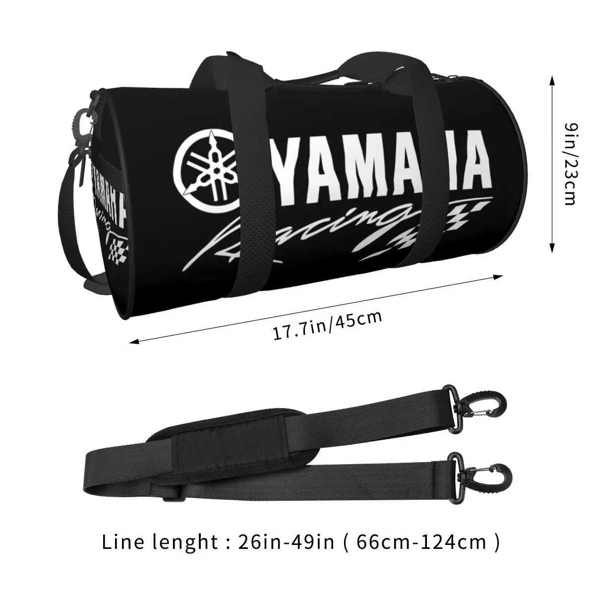 Y-yamaha-Bolso de lona para hombre Y mujer, bolsa deportiva para ejercicio, gimnasio con bolsillo, bolsa de viaje Weekender